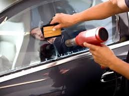 Remove Tint Glue Using Heat